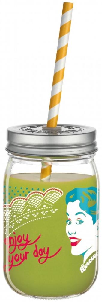 Make It Take It Design Smoothieglas mit 2 Deckeln, Andrea Hilles, Frühjahr 2016, 3310002 / Ritzenhoff Bild 1