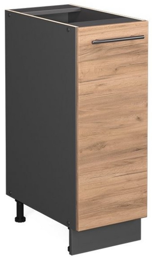 Vicco Apothekerschrank Fame-Line, Goldkraft Eiche/Anthrazit, 30 cm, AP Anthrazit Bild 1