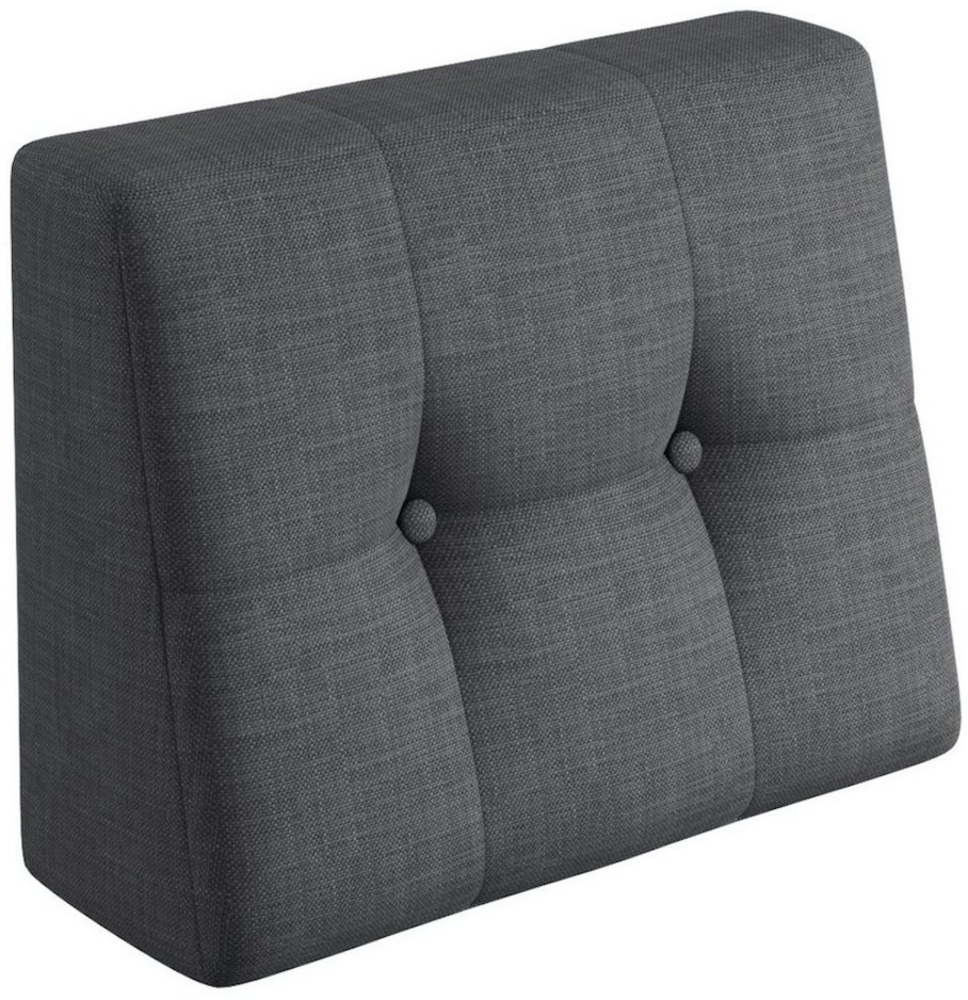 sunnypillow Rückenkissen Palettenkissen gesteppt Seitenkissen 60x40x20/10cm, Anthrazit Bild 1