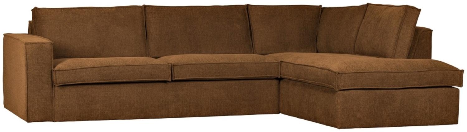 Ecksofa Freddie Rechts - Stoff Bronze Bild 1