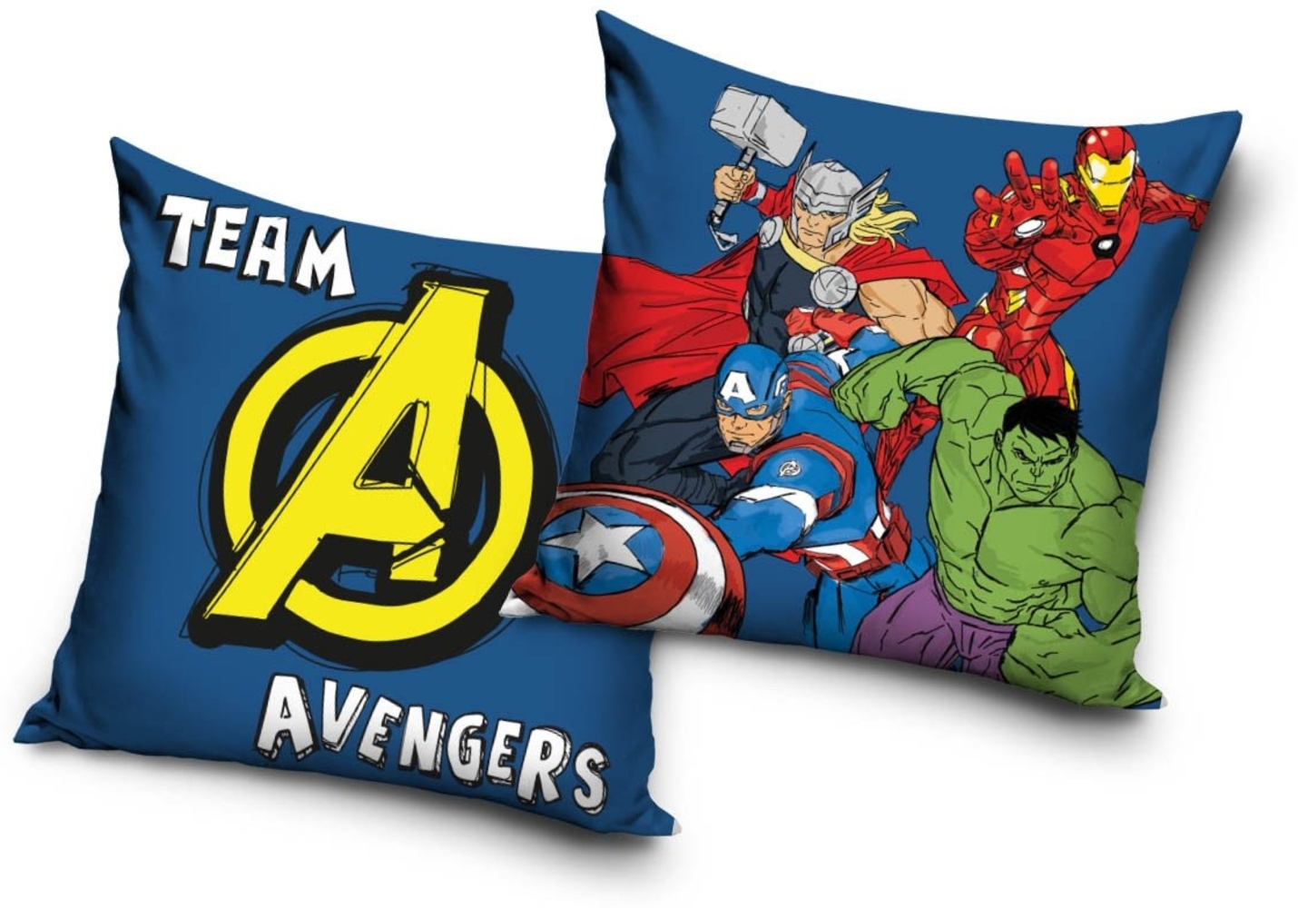 MARVEL Dekokissen Avengers Velour Kissen Dekokissen 40 x 40 cm Bild 1