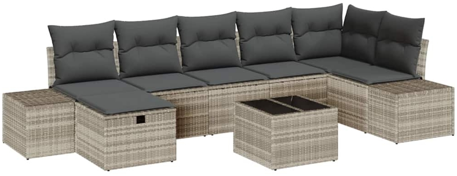 vidaXL Sofa Set mit Kissen 8 pcs Poly-Rattan 3360743 Bild 1