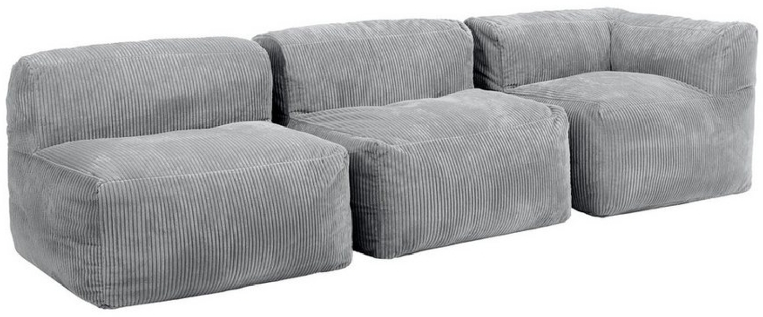 icon Sofa Modulares Ecksofa 3 Sitzer aus Kunstfell Flauschig „Zen“, Schaumstoff Füllung, für Wohnzimmer, für Schlafzimmer Bild 1