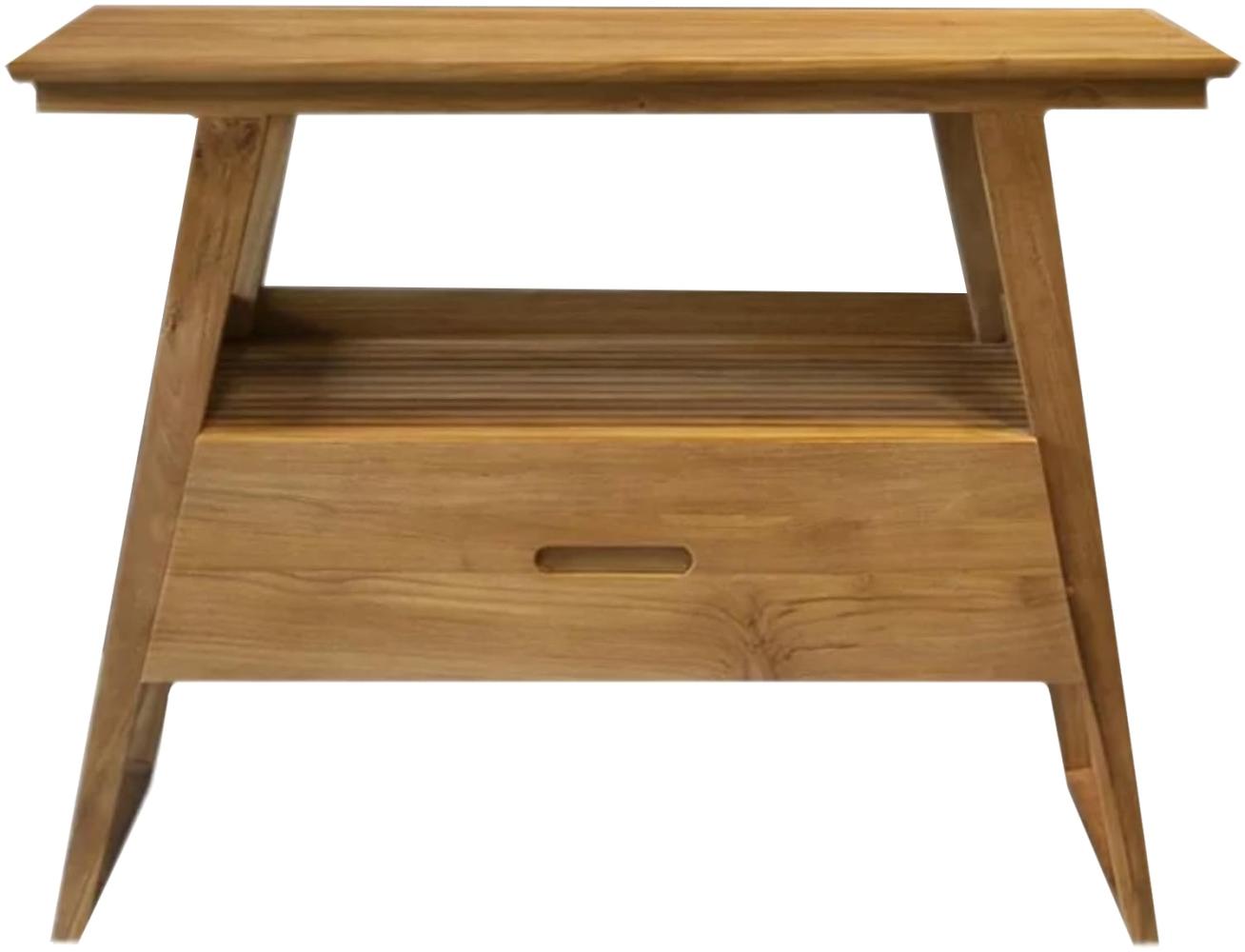 Waschbeckenunterschrank Helena Teak Massivholz - Breite vom Unterschrank: 105 cm + 100,- € Bild 1