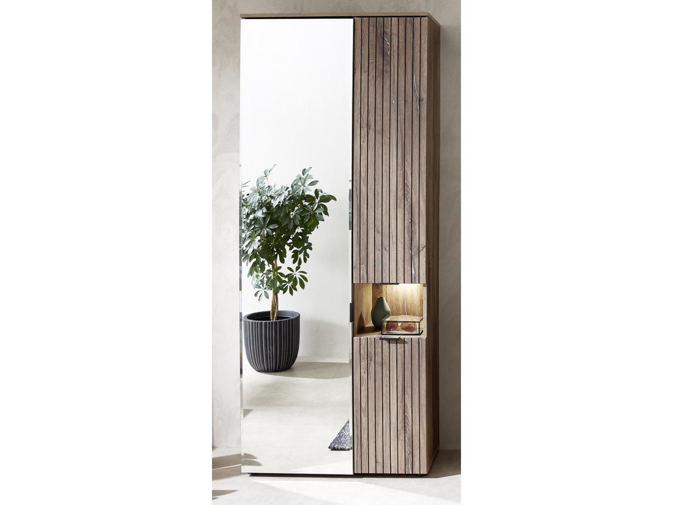 Garderobenschrank >Lydias< in Flagstaff Oak Umbria - 82x204x38cm (BxHxT) Bild 1