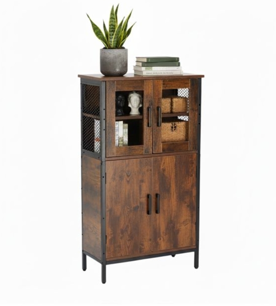 Küchenschrank Industrial mit Glastüren 10052015 Bild 1