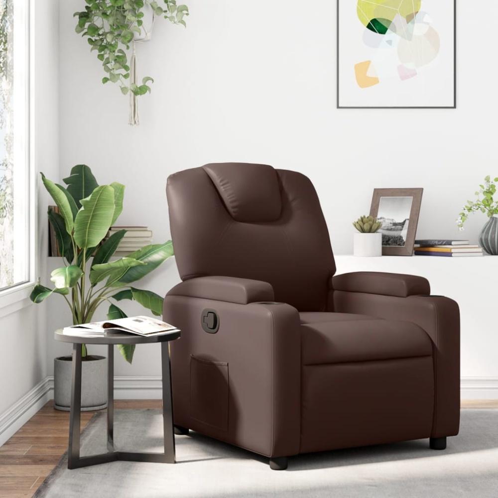 vidaXL Relaxsessel Braun Kunstleder 372391 Bild 1