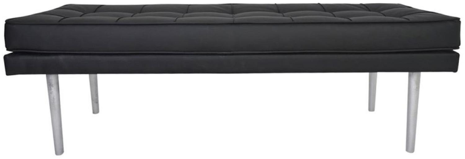 Casa Padrino Luxus Chesterfield Sitzbank 110 x 45 x H. 48 cm - Verschiedene Farben - Luxus Wohnzimmermöbel Bild 1