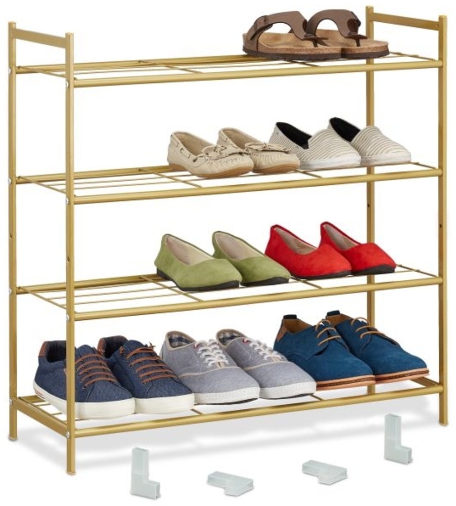 Stapelbares Schuhregal 4 Ebenen Bild 1