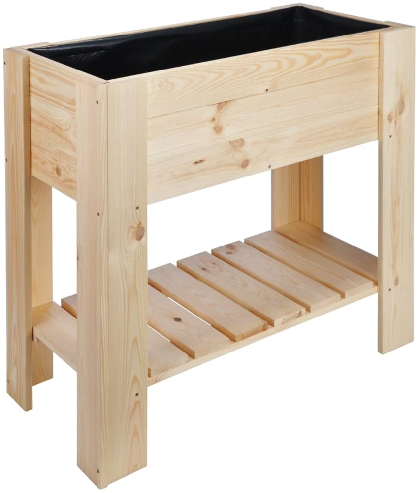 HI Hochbeet 92×41×80 cm Kiefernholz 423923 Bild 1