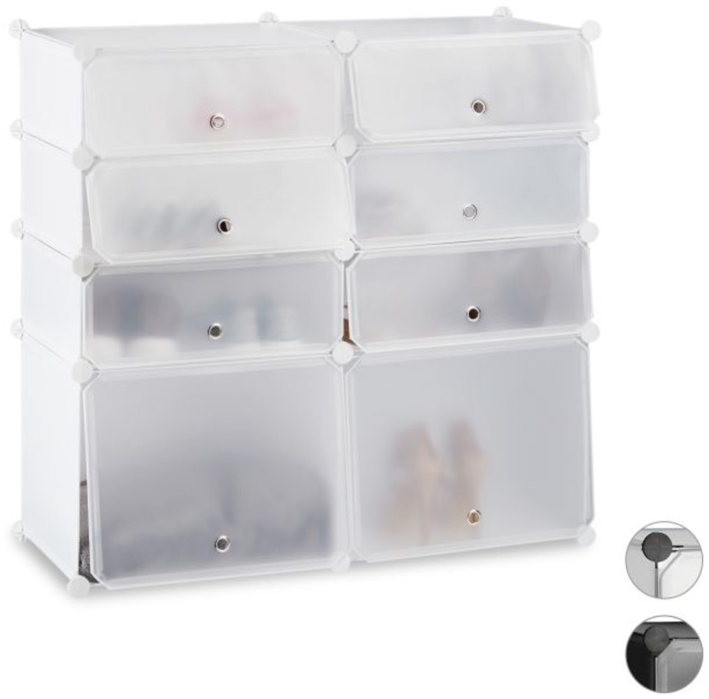 Schuhregal Kunststoff mit 8 Fächern Bild 1