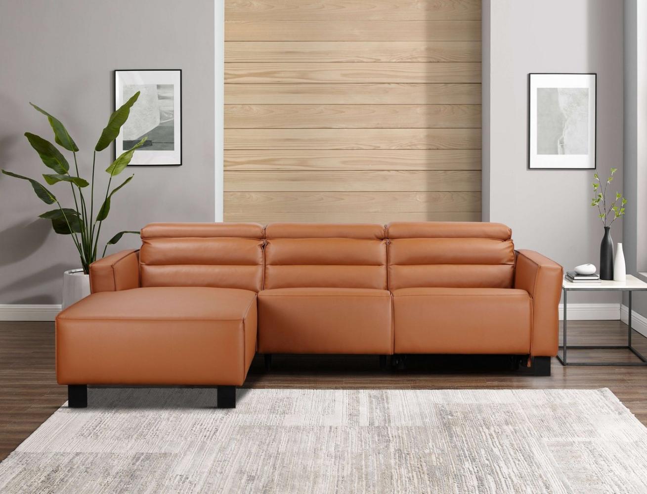 Places of Style Ecksofa Carpari, L-Form, 263 cm, mit manueller o. elektrischer Relaxfunktion, und USB/ Kopfteilverstellg Bild 1