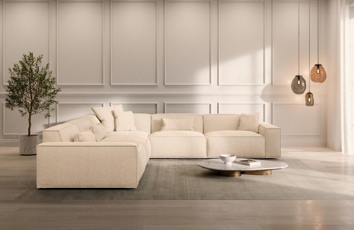 Sofa Dreams Ecksofa Stoffsofa Polsterecksofa Formenta L Form Struktursofa Stoff Sofa, Loungesofa Bild 1