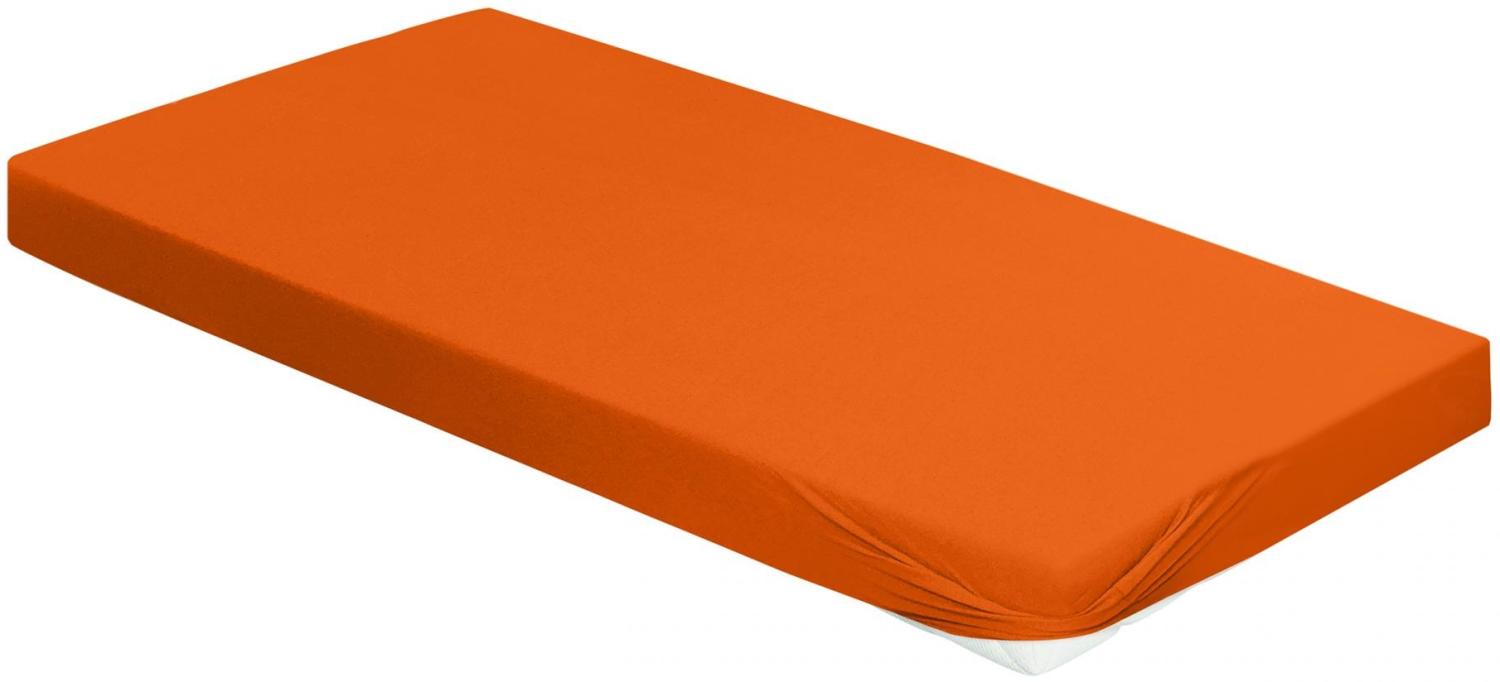 Irisette Mako-Jersey Betttuch Jupiter 0008 orange 190x200 cm 8-56 orange Bild 1