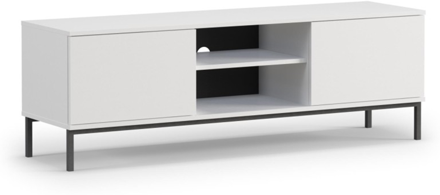 AX LIVING Lowboard TV „Queba QT05“ – 150cm Breite Modernes Design Weiß Bild 1