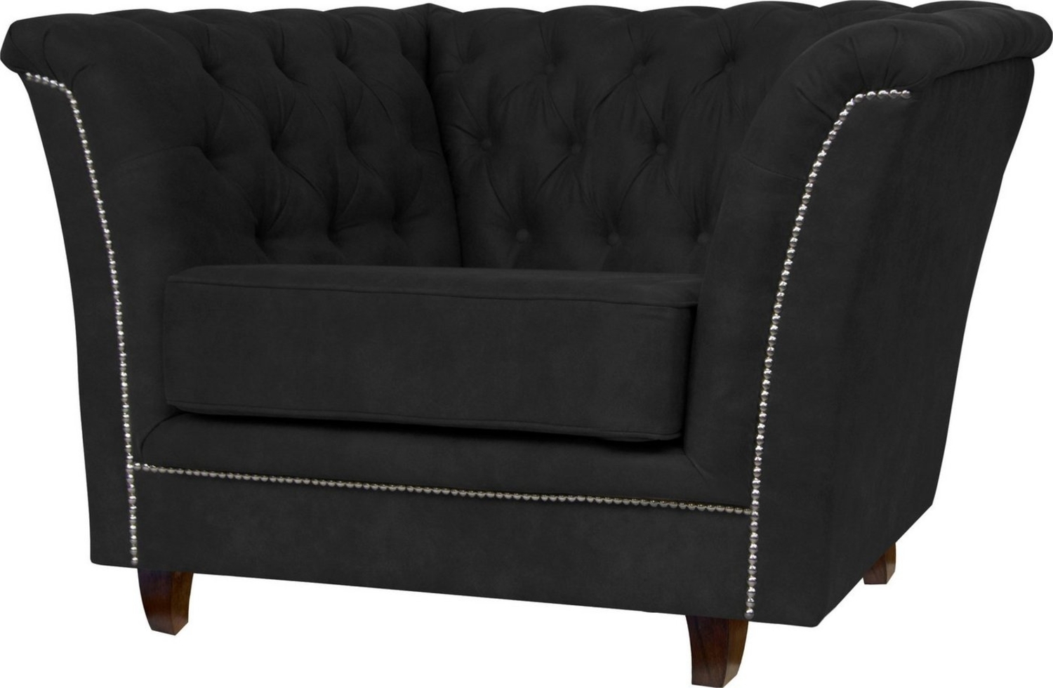 Home affaire Chesterfield-Sessel Derby Sessel, passend zum Polster "Derby", mit Ziernieten und Knopfheftung Bild 1