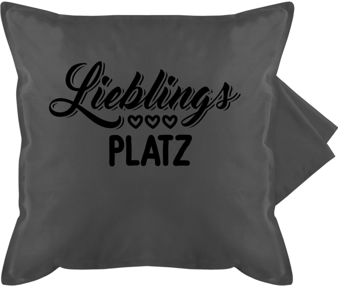 Shirtracer Kissenbezüge Lieblingsplatz - Lieblingsort, (1 Stück), Deko-Kissen mit Spruch Bild 1