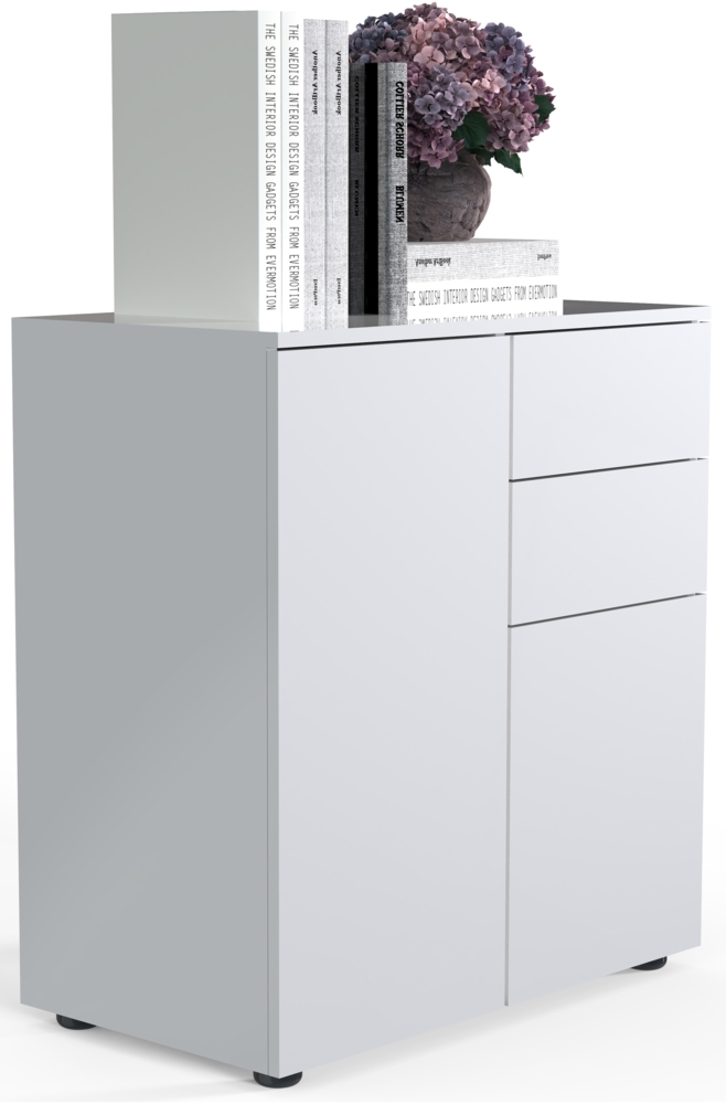 VCM Kommode & Sideboard Dalosa 918337 Weiß H. 77 x B. 70 x T. 39cm Bild 1