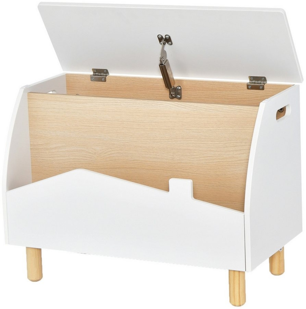 COSTWAY Spielzeugtruhe Kinderregal, aus Holz, 60 x 30 x 44 cm Bild 1