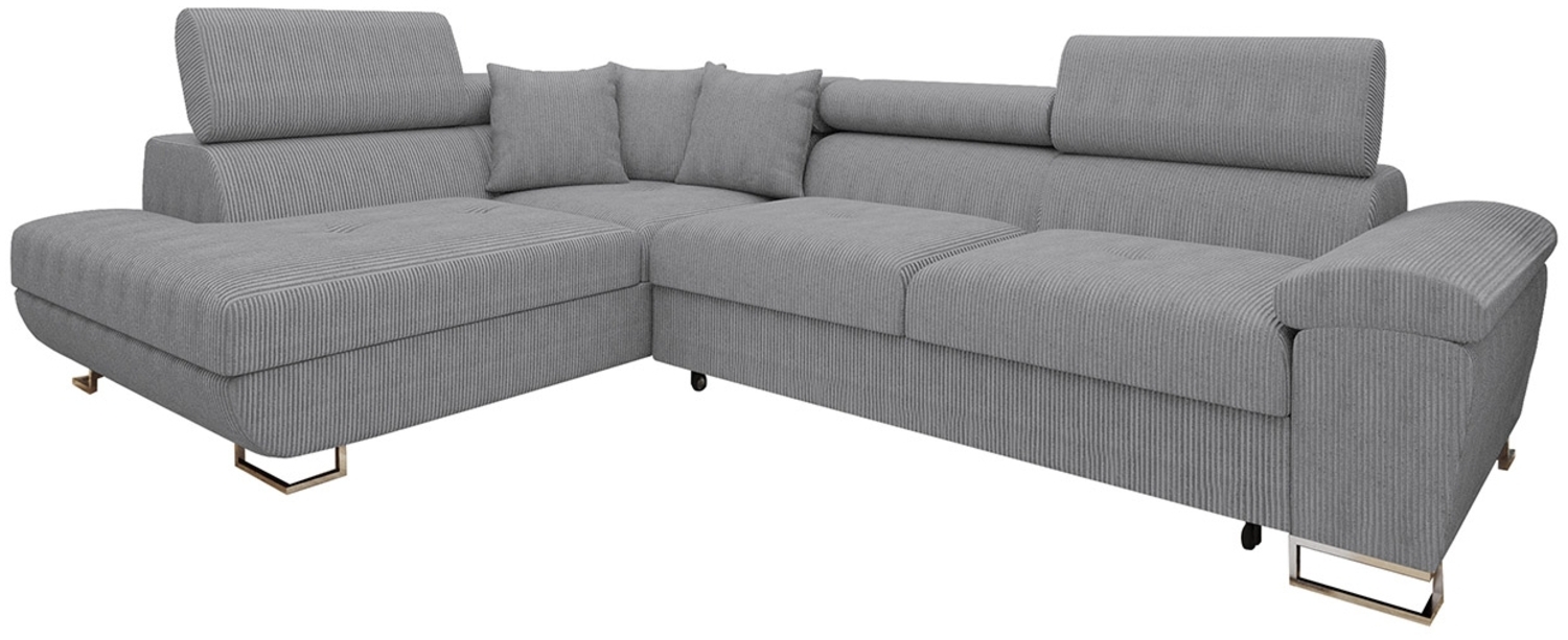 Ecksofa Cotere Cord (Farbe: Poso 110, Seite: Links) Bild 1