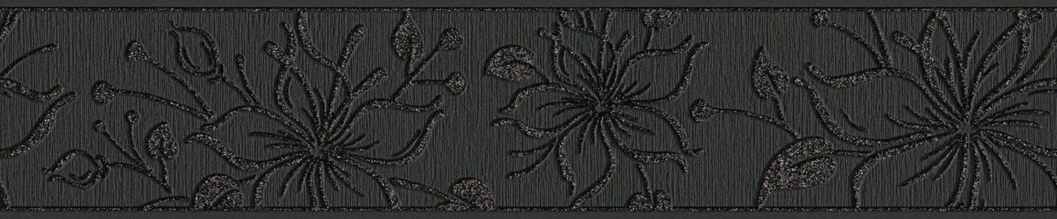 A.S. Création Bordüre Only Borders, aufgeschäumt, Wald, botanisch, floral, Tapete Bordüre Holzoptik Borte Wohnzimmer Schlafzimmer Küche modern Bild 1