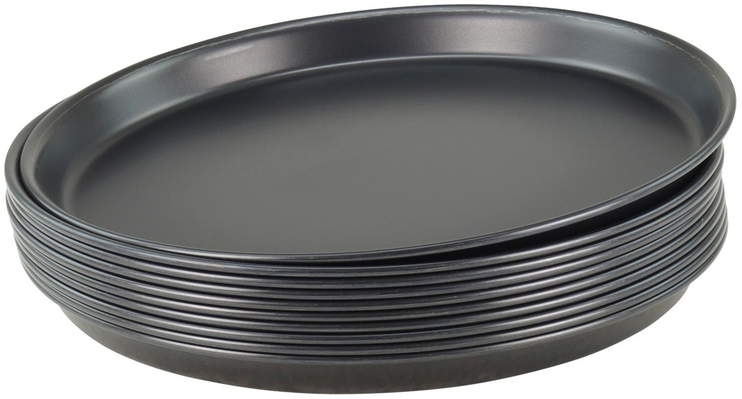 10 Stück Pizzablech rund aus Blaublech Ø 30 cm schwere Profiqualität Bild 1