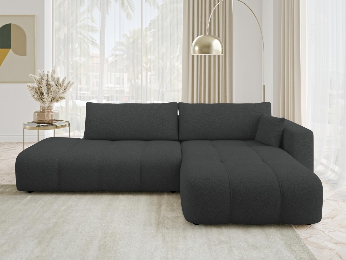 Ecksofa Furyn O (Farbe: Velo 636, Seite: Rechts) Bild 1