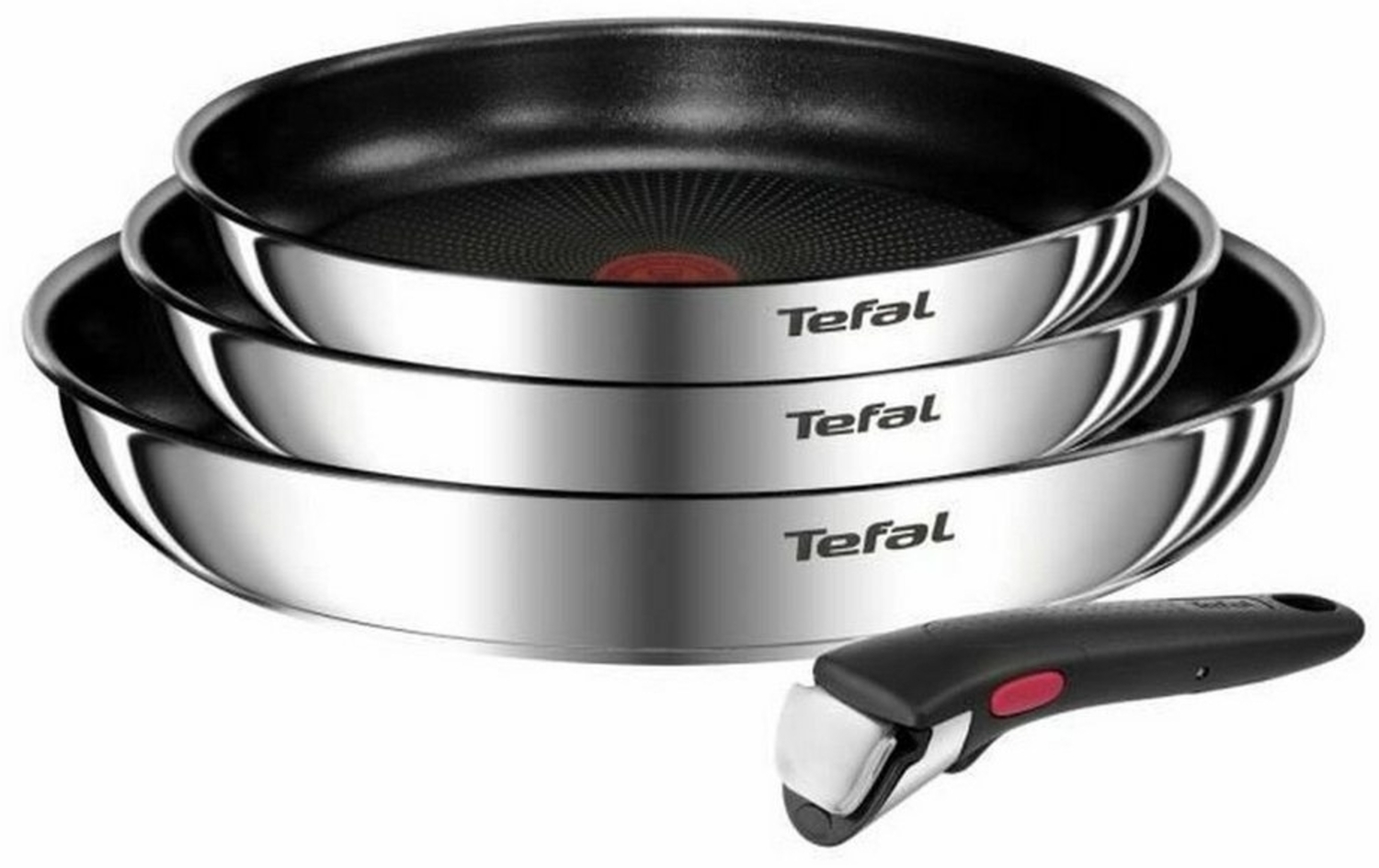 Tefal Bratpfanne Tefal Pfannenset Emotion L897S404 Edelstahl Ø 24 cm Ø 22 cm Ø 28 cm Bild 1