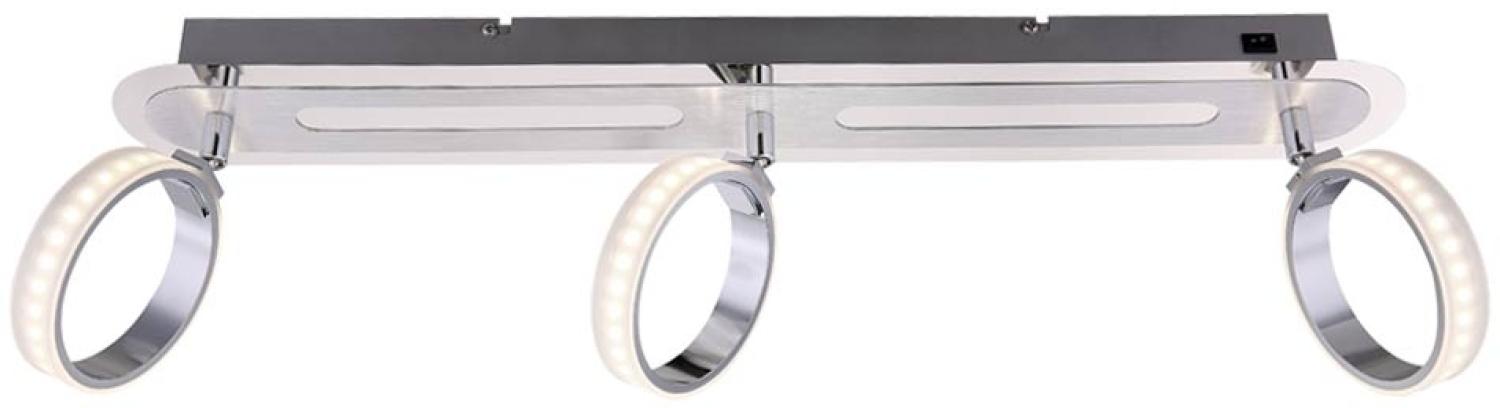 LED Deckenleuchte, ALU, Chrom, beweglich, L 60 cm, IDAHO Bild 1