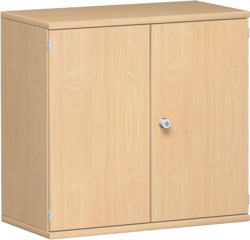 Flügeltürenschrank, 80x42x77cm, Buche Bild 1