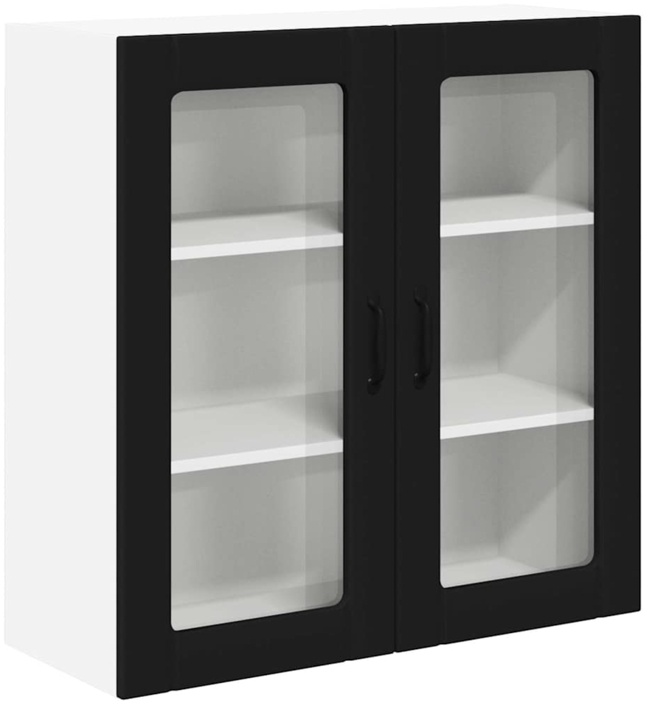 vidaXL Küchenschrank mit Regal Schwarz 80 x 31 x 80 cm Holzwerkstoff 885066 Bild 1