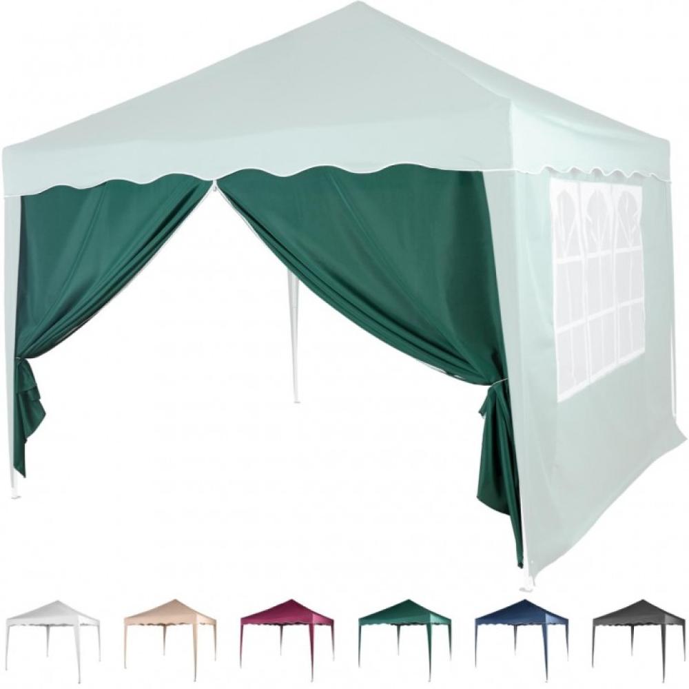 INSTENT® Basic Seitenwand/Seitenteil für Pavillon 3x3m mit Fenster oder Reißverschluss, wasserabweisend und atmungsaktiv, Farbwahl, für Festzelt, Partyzelt Bild 1