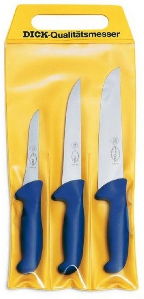 Messer-Set 3tlg Ergo Grip Ausbeinmesser Stechmesser Blockmesser Küche Haushalt Bild 1