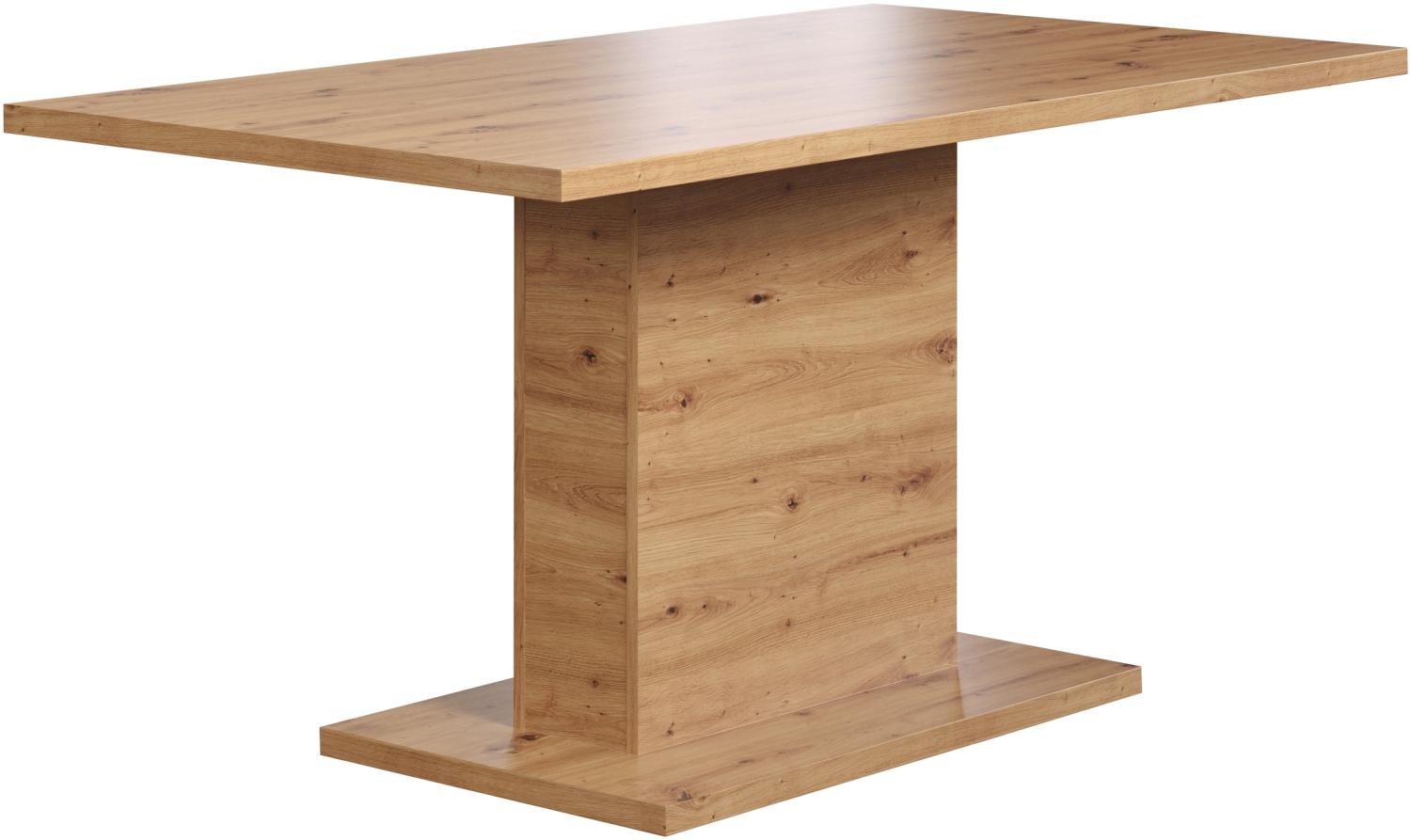 Esstisch >Follow< in Artisan Eiche aus Holzwerkstoff - 160x76x80cm (BxHxT) Bild 1
