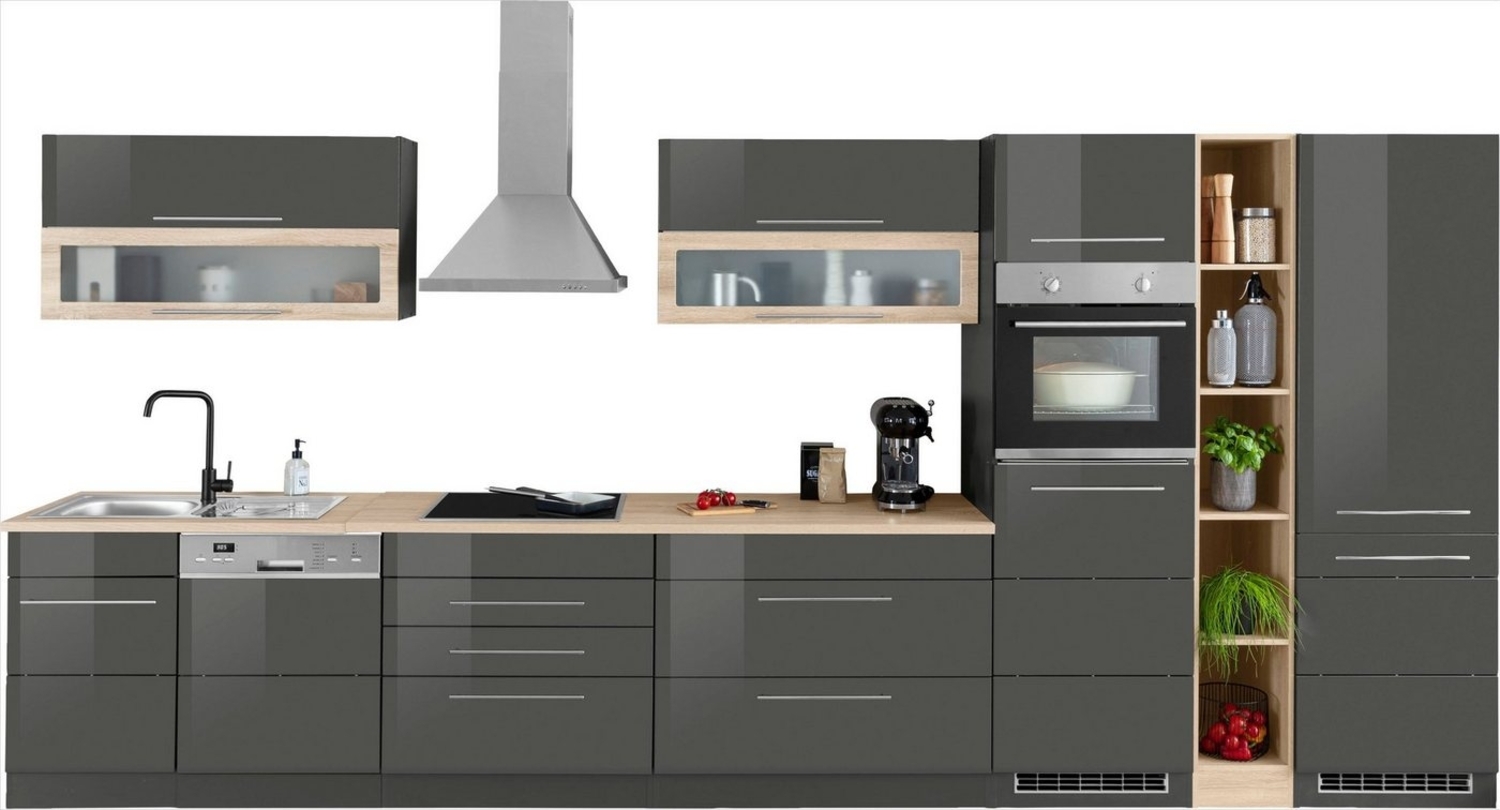 KOCHSTATION Küchenzeile KS-Wien, Breite 440 cm, wahlweise mit E-Geräten und Induktion Bild 1