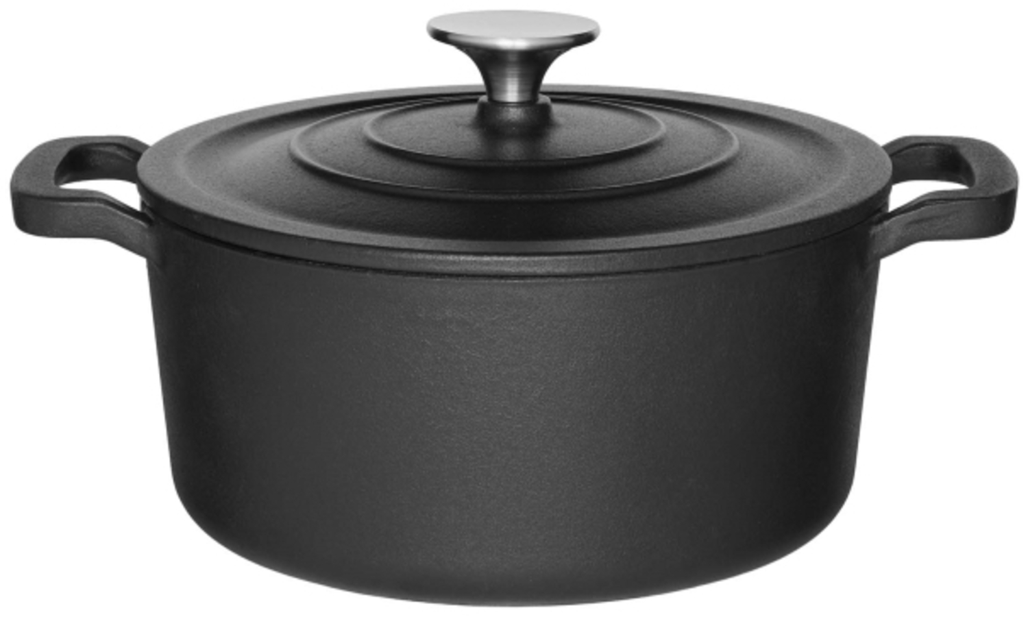 Maku Gusseisen Topf 3 3 l schwarz Bild 1