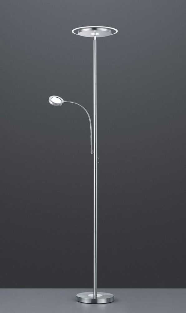 Reality Ackbar A+ LED Stehleuchte, 18W/4W, 230V, Nickel matt (R42752107) Bild 1