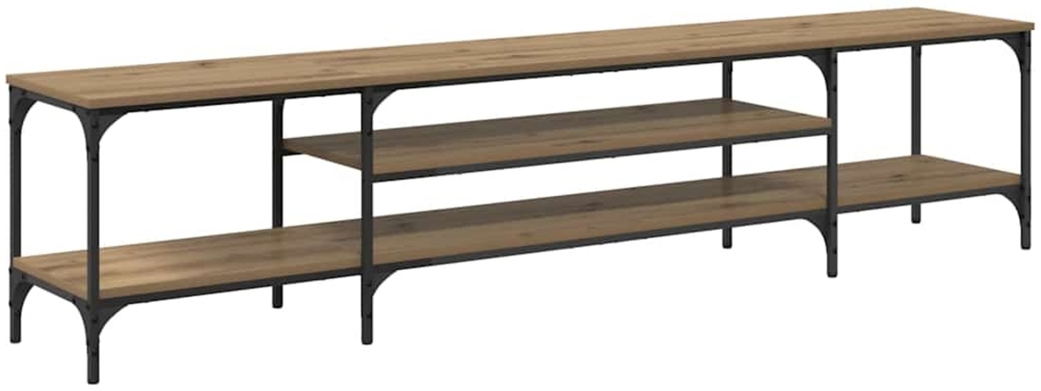 vidaXL TV-Schränk Artisan-Eiche 201 x 35 x 45 cm Verbundholz und Eisen 881308 Bild 1