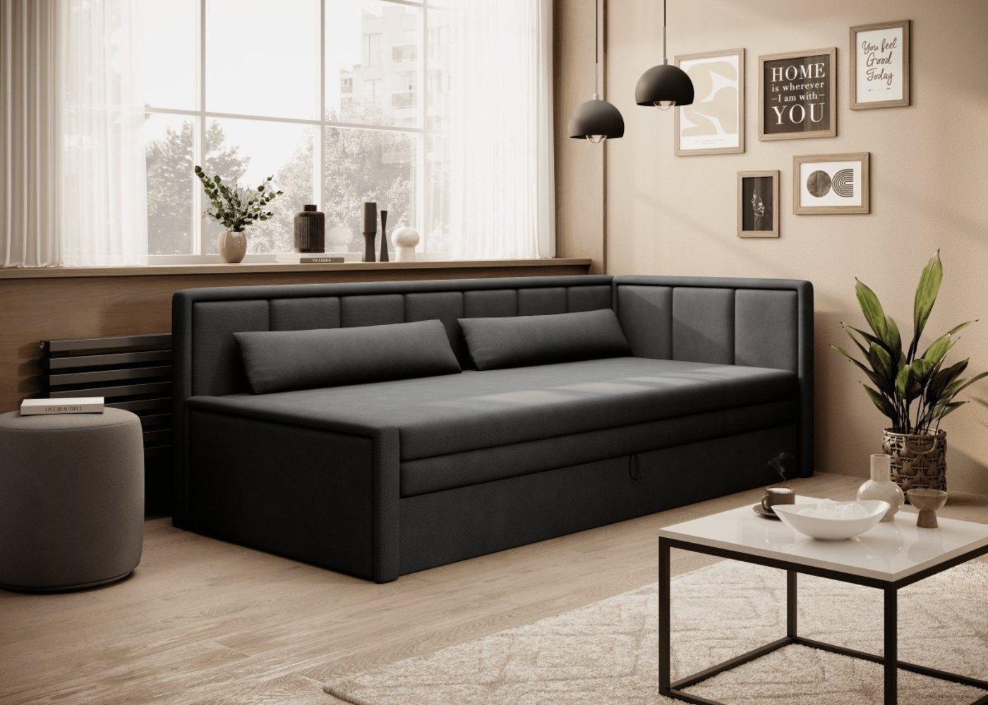 Luxusbetten24 Schlafsofa Designer Sofa Fellano, mit Schlaffunktion und Stauraum Bild 1