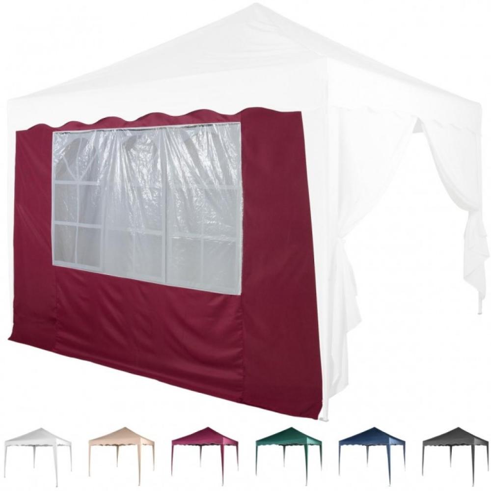 INSTENT® Basic Seitenwand/Seitenteil für Pavillon 3x3m mit Fenster oder Reißverschluss, wasserabweisend und atmungsaktiv, Farbwahl, für Festzelt, Partyzelt Bild 1