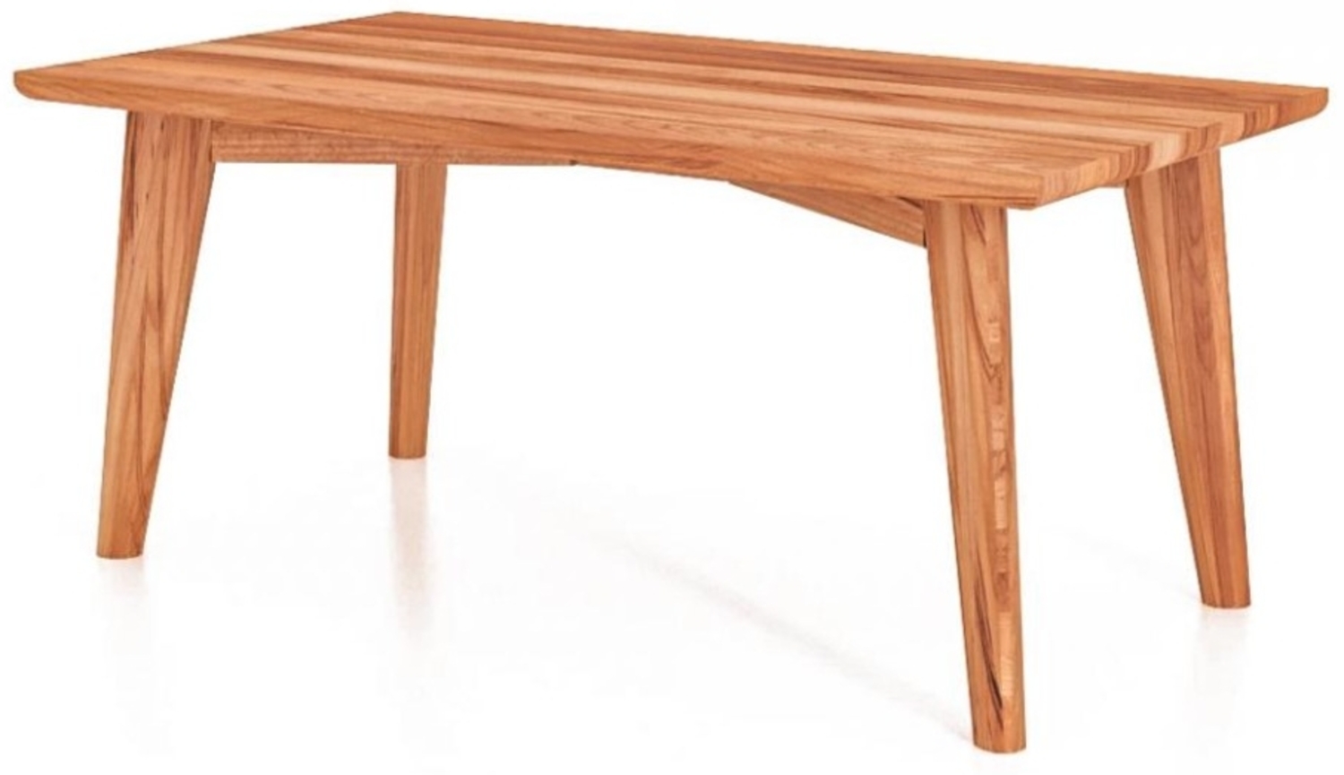 Couchtisch Gerg aus Kernbuche massiv 90x90x48 cm mit Holzbeinen Bild 1