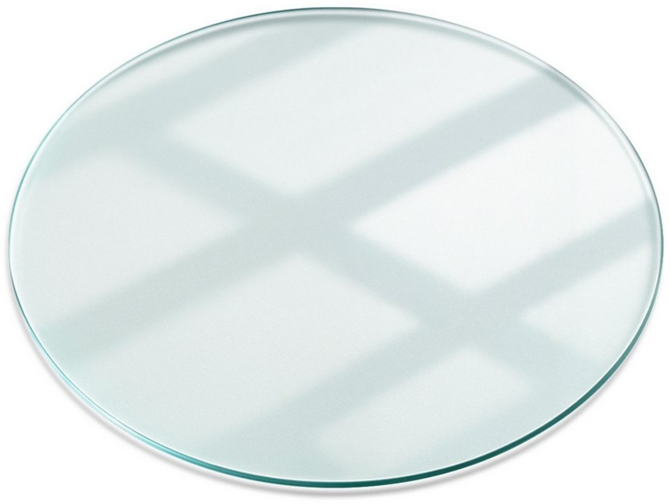 Tulup Tischplatte Rund Tisch Glasplatte Ersatz Transparent Glas, Couchtisch Glasplatte Bild 1