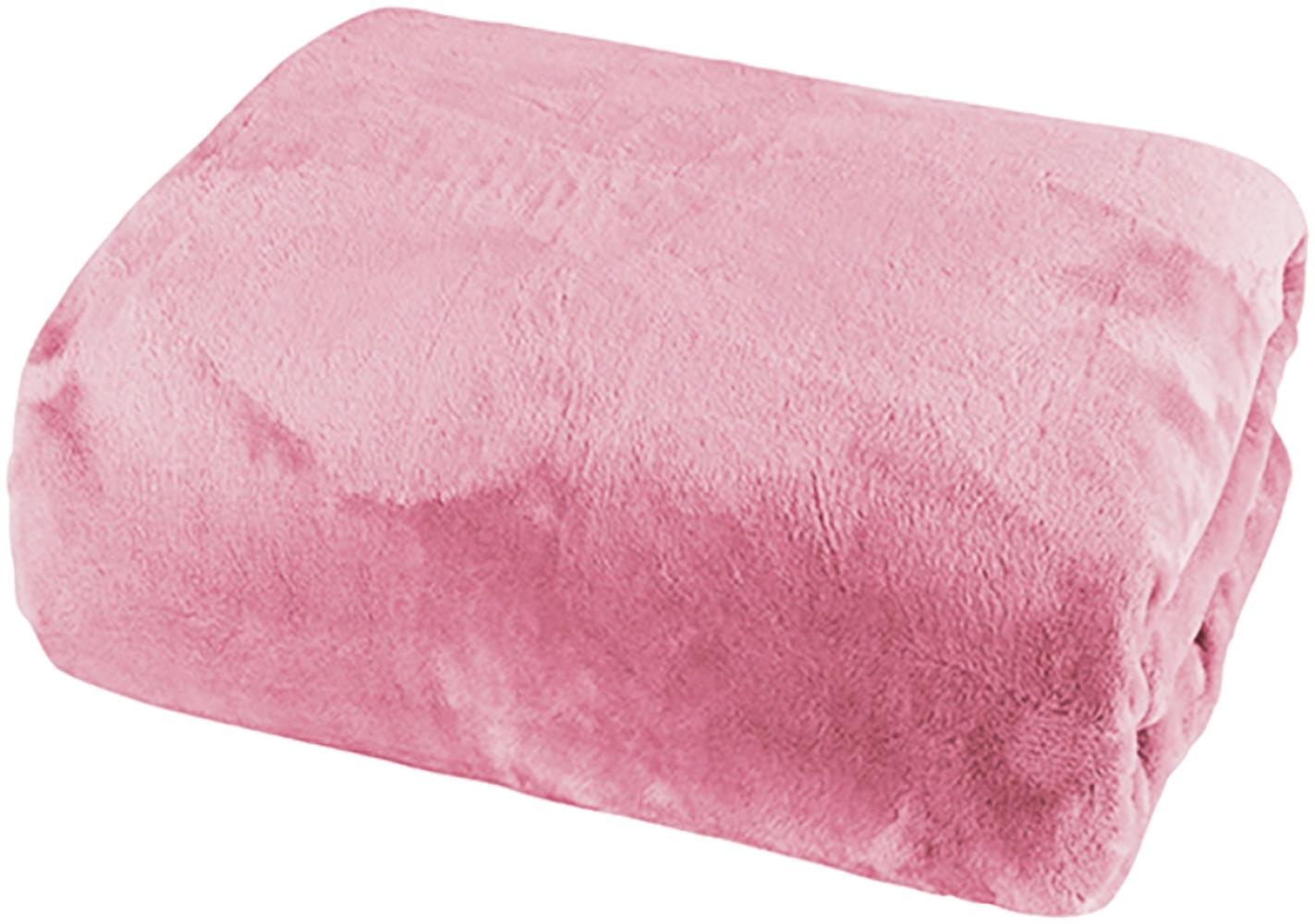 Cashmere Touch Spannbetttuch Betttuch Bettlaken 100x200cm Rosa Bild 1