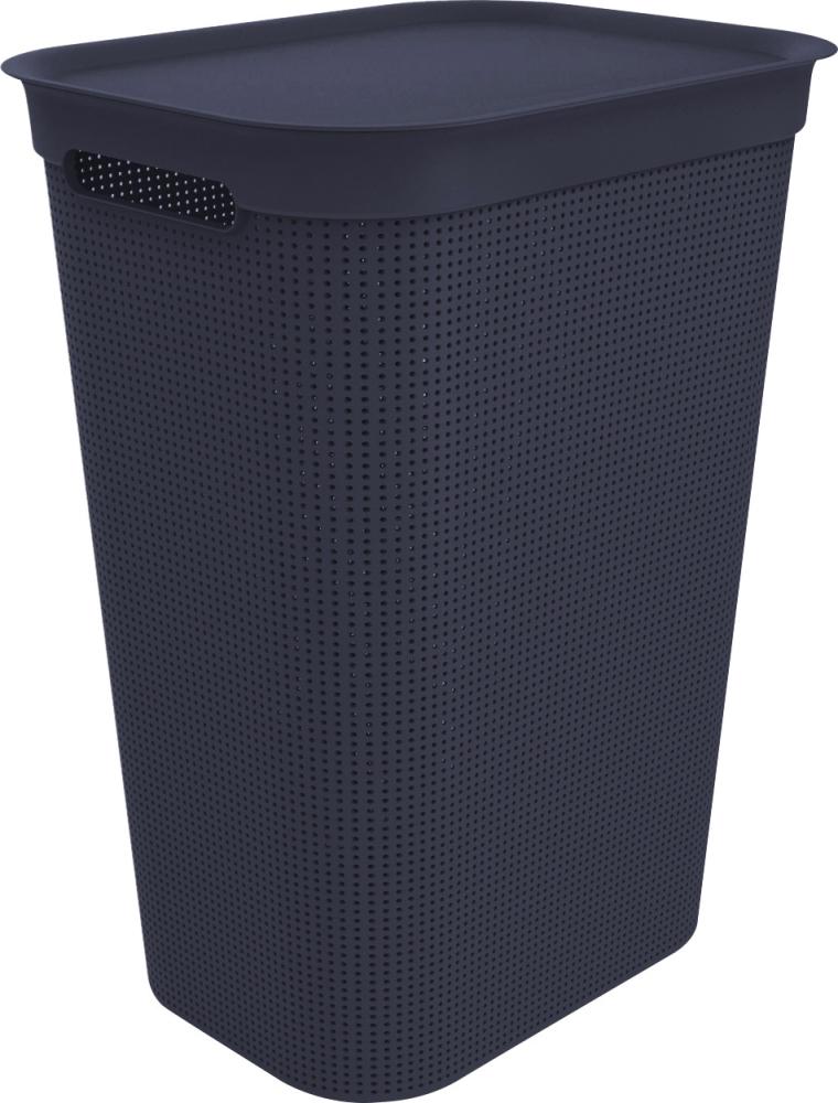 Rotho Wäschesammler Brisen, 50 l midnight blau Bild 1