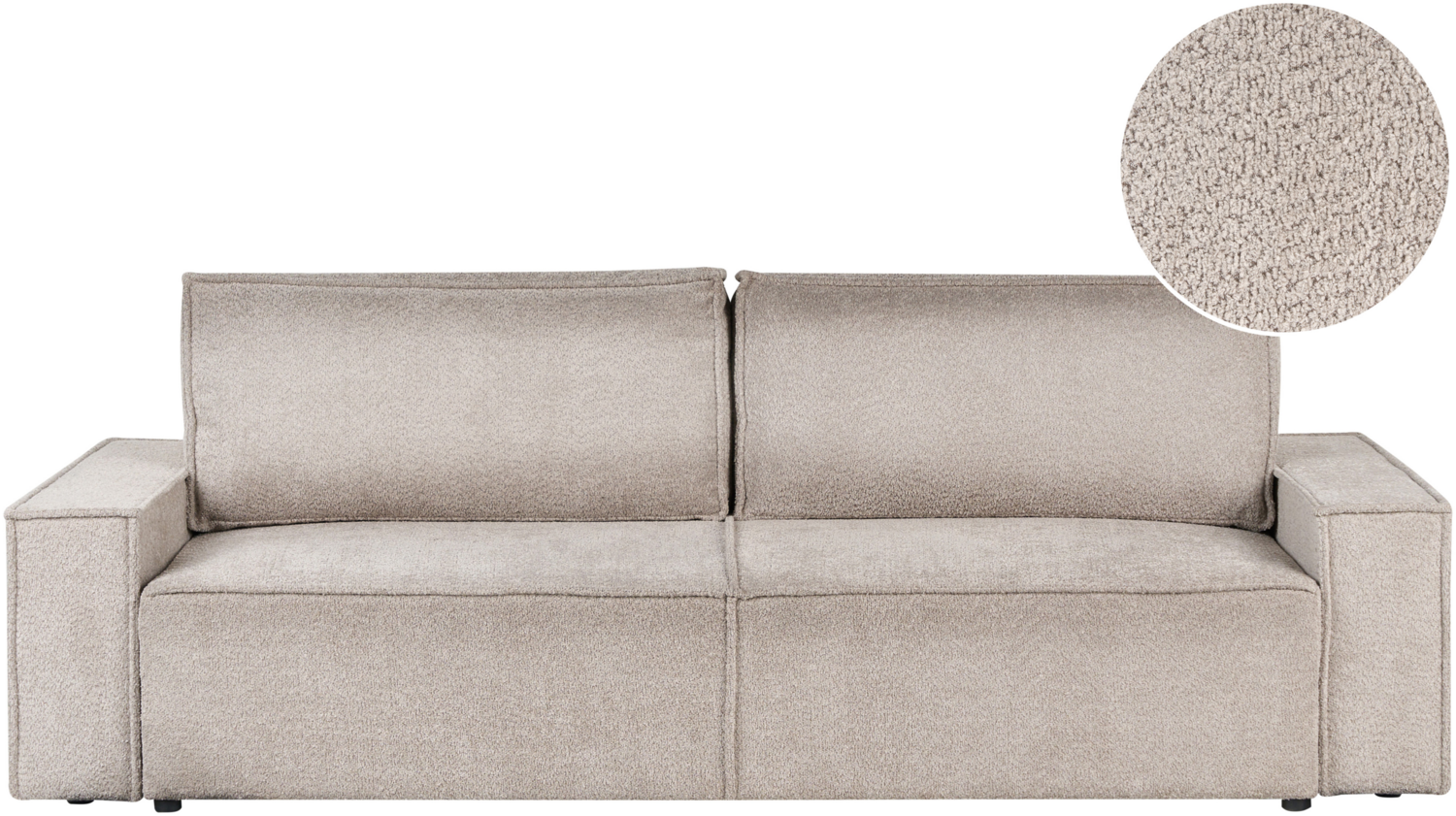 Schlafsofa NYKER Beige Bouclé Bild 1