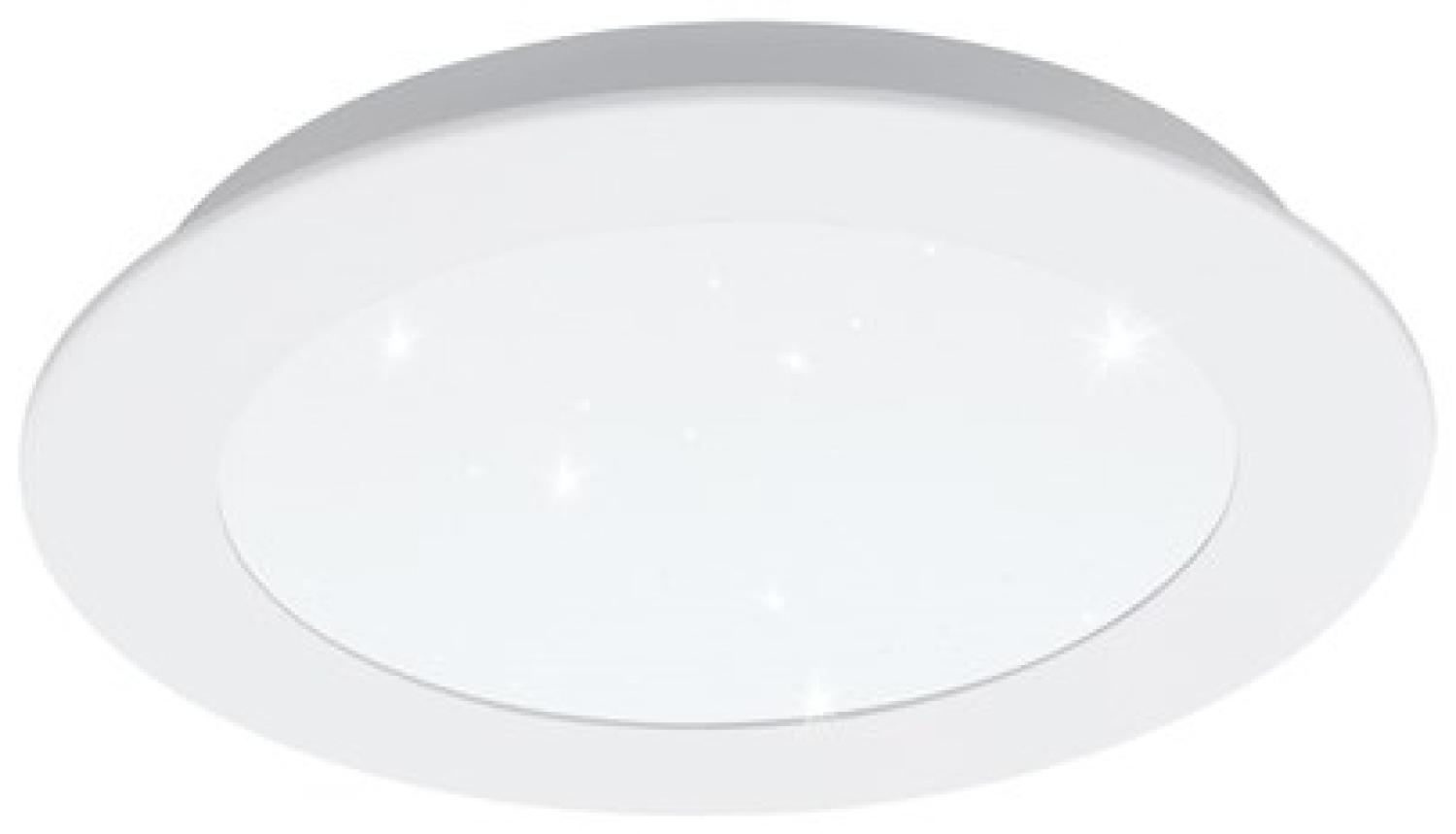 Eglo 97592 LED Einbauleuchte FIOBBO mit Kristallen weiß Ø17cm H:4,3cm Bild 1