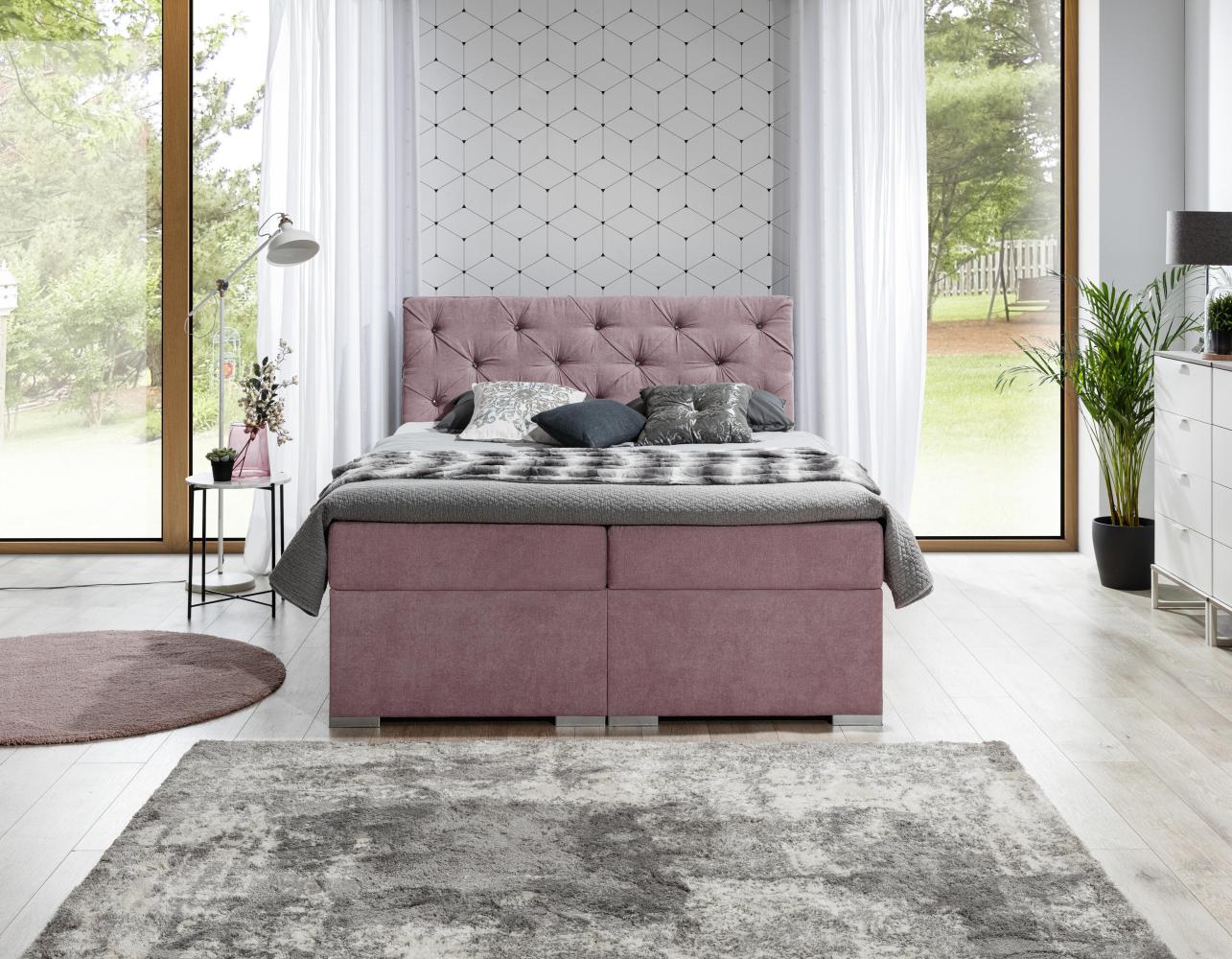 Wohnideebilder Balvin 160X200 Rosa Boxspringbett Bln_17_1.6 Bild 1