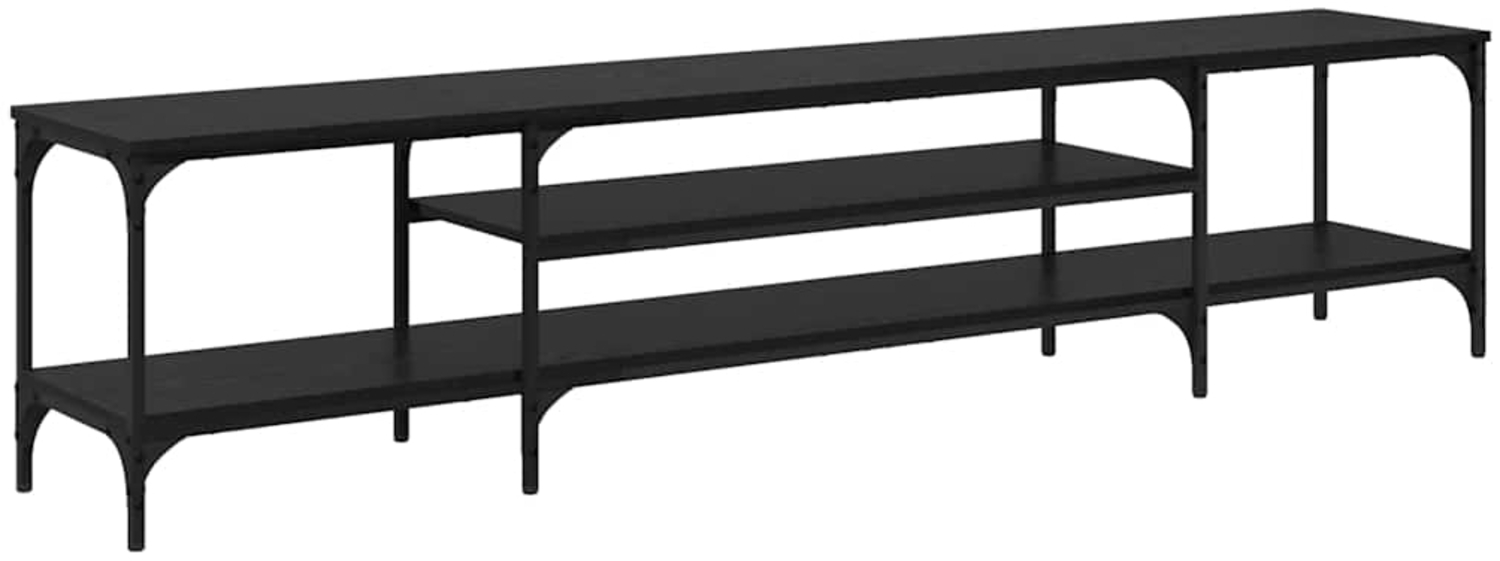 vidaXL TV-Schränk Schwarz Eichen-Optik 201 x 35 x 45 cm 881309 Bild 1