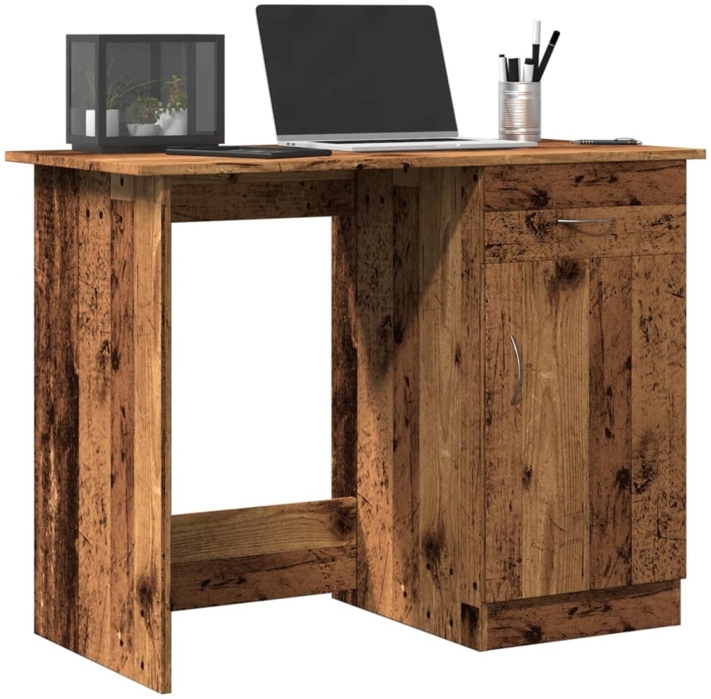 vidaXL Schreibtisch Altholz-Optik 100x50x76 cm Holzwerkstoff 855954 Bild 1