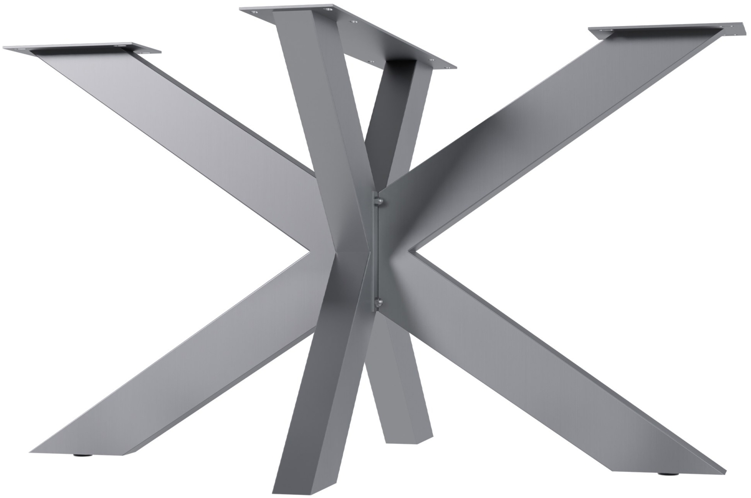 CLP Tischbeine Duncan in Sternform aus Edelstahl,edelstahl 120x68x71 cm Bild 1